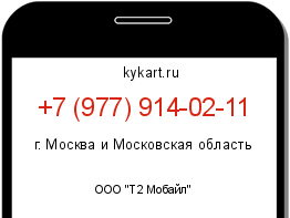 Информация о номере телефона +7 (977) 914-02-11: регион, оператор