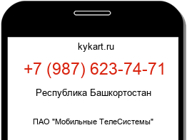 Информация о номере телефона +7 (987) 623-74-71: регион, оператор