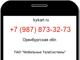 Информация о номере телефона +7 (987) 873-32-73: регион, оператор