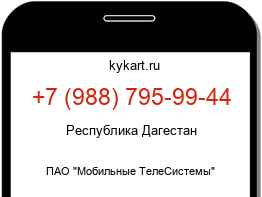 Информация о номере телефона +7 (988) 795-99-44: регион, оператор