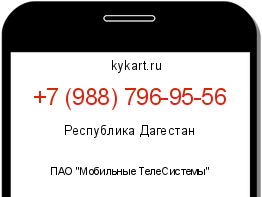 Информация о номере телефона +7 (988) 796-95-56: регион, оператор