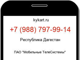 Информация о номере телефона +7 (988) 797-99-14: регион, оператор