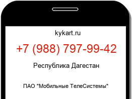 Информация о номере телефона +7 (988) 797-99-42: регион, оператор