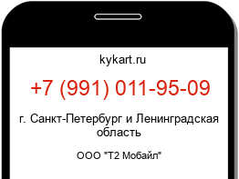 Информация о номере телефона +7 (991) 011-95-09: регион, оператор