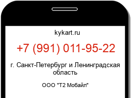 Информация о номере телефона +7 (991) 011-95-22: регион, оператор