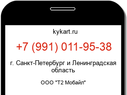 Информация о номере телефона +7 (991) 011-95-38: регион, оператор