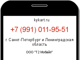 Информация о номере телефона +7 (991) 011-95-51: регион, оператор