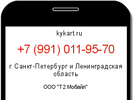 Информация о номере телефона +7 (991) 011-95-70: регион, оператор
