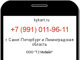 Информация о номере телефона +7 (991) 011-96-11: регион, оператор