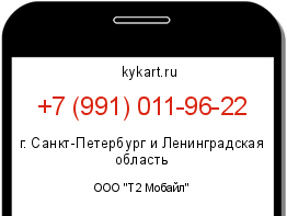 Информация о номере телефона +7 (991) 011-96-22: регион, оператор