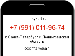 Информация о номере телефона +7 (991) 011-96-74: регион, оператор