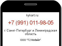 Информация о номере телефона +7 (991) 011-98-05: регион, оператор