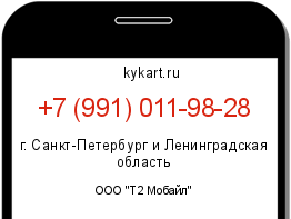 Информация о номере телефона +7 (991) 011-98-28: регион, оператор