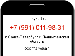 Информация о номере телефона +7 (991) 011-98-31: регион, оператор