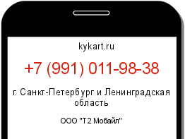 Информация о номере телефона +7 (991) 011-98-38: регион, оператор