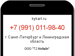 Информация о номере телефона +7 (991) 011-98-40: регион, оператор