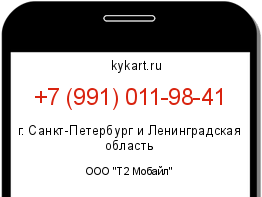 Информация о номере телефона +7 (991) 011-98-41: регион, оператор