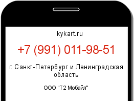 Информация о номере телефона +7 (991) 011-98-51: регион, оператор