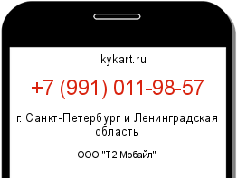 Информация о номере телефона +7 (991) 011-98-57: регион, оператор