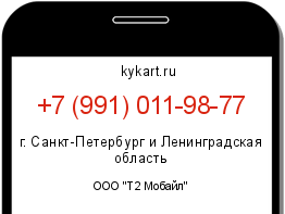 Информация о номере телефона +7 (991) 011-98-77: регион, оператор