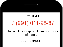 Информация о номере телефона +7 (991) 011-98-87: регион, оператор