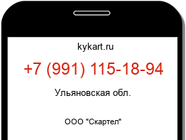 Информация о номере телефона +7 (991) 115-18-94: регион, оператор