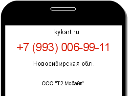 Информация о номере телефона +7 (993) 006-99-11: регион, оператор