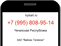 Информация о номере телефона +7 (995) 808-95-14: регион, оператор