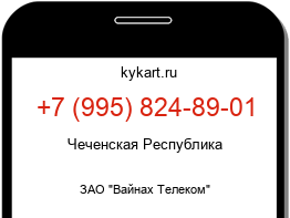 Информация о номере телефона +7 (995) 824-89-01: регион, оператор