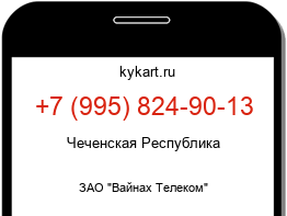 Информация о номере телефона +7 (995) 824-90-13: регион, оператор