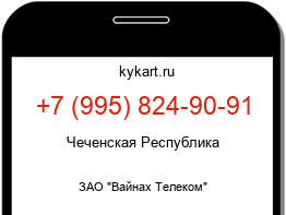 Информация о номере телефона +7 (995) 824-90-91: регион, оператор
