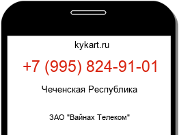 Информация о номере телефона +7 (995) 824-91-01: регион, оператор