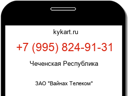 Информация о номере телефона +7 (995) 824-91-31: регион, оператор