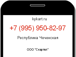 Информация о номере телефона +7 (995) 950-82-97: регион, оператор