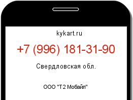 Информация о номере телефона +7 (996) 181-31-90: регион, оператор