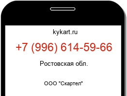 Информация о номере телефона +7 (996) 614-59-66: регион, оператор