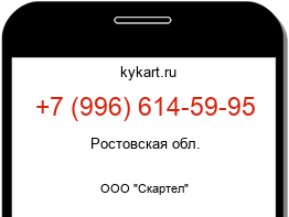 Информация о номере телефона +7 (996) 614-59-95: регион, оператор