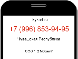 Информация о номере телефона +7 (996) 853-94-95: регион, оператор