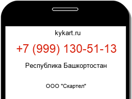 Информация о номере телефона +7 (999) 130-51-13: регион, оператор