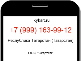 Информация о номере телефона +7 (999) 163-99-12: регион, оператор