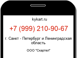 Информация о номере телефона +7 (999) 210-90-67: регион, оператор
