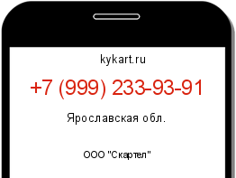Информация о номере телефона +7 (999) 233-93-91: регион, оператор