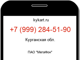 Информация о номере телефона +7 (999) 284-51-90: регион, оператор