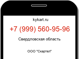 Информация о номере телефона +7 (999) 560-95-96: регион, оператор