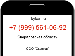Информация о номере телефона +7 (999) 561-06-92: регион, оператор