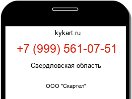 Информация о номере телефона +7 (999) 561-07-51: регион, оператор