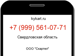 Информация о номере телефона +7 (999) 561-07-71: регион, оператор