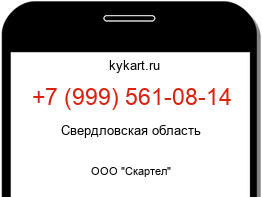 Информация о номере телефона +7 (999) 561-08-14: регион, оператор