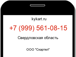 Информация о номере телефона +7 (999) 561-08-15: регион, оператор