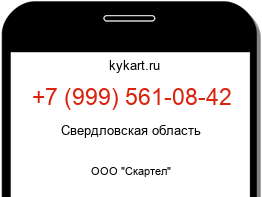 Информация о номере телефона +7 (999) 561-08-42: регион, оператор